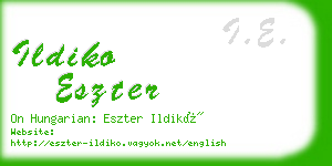 ildiko eszter business card